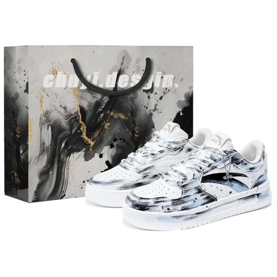 Anta Obsidian 2.0 First Day Culture Slip Resistant, Abrasion Resistant, Breathable Low top Skateboard Shoes Men's