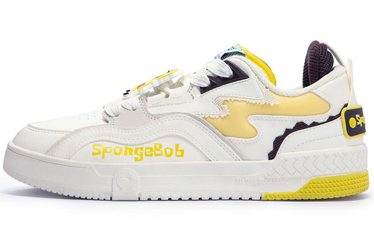 361° X Skateboard Shoes Men's Low Top Feather White/Acid Yellow