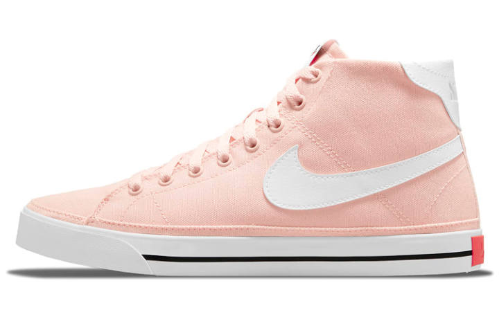 Nike Nike Court Legacy Canvas Mid Sneakers Pink/White Women's