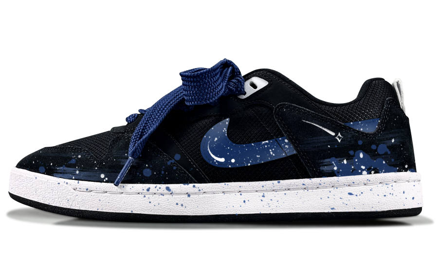 Nike Nike SB Alleyoop Scattered Galaxy Abrasion Resistant Low top Skateboard Shoes Unisex