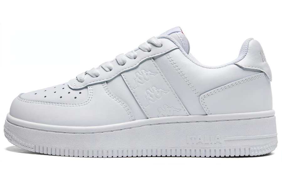 Kappa OG1 Back to Back Low top Skateboard Shoes Unisex Heron Feather White