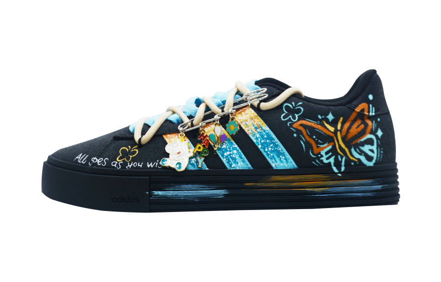 Adidas Adidas Daily 4.0 Golden Tide Butterfly Shadow Synthetic Leather Abrasion Resistant Abrasion Resistant Low top