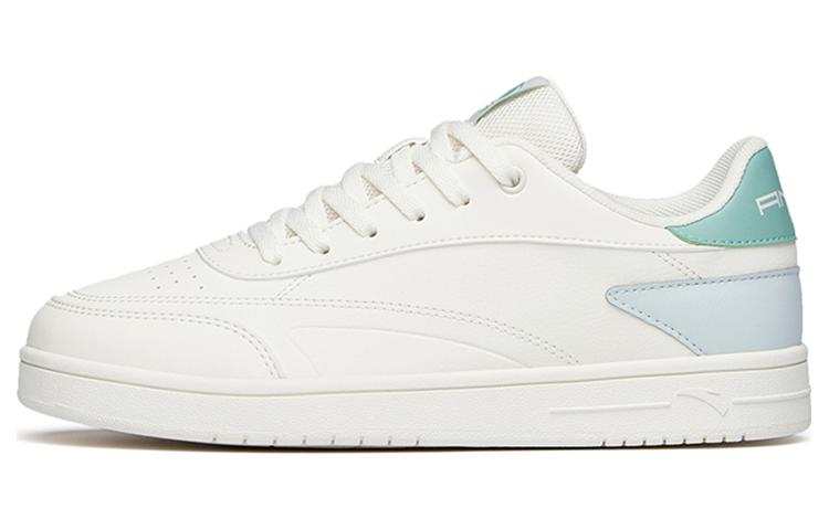 Anta Life Collection Comfortable Slip Resistant Abrasion Resistant Low top Skateboard Shoes Women's White Blue