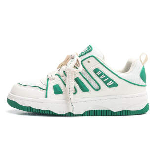 KVIV Abrasion Resistant Lightweight Slip Resistant Low top Skateboard Shoes Unisex Green