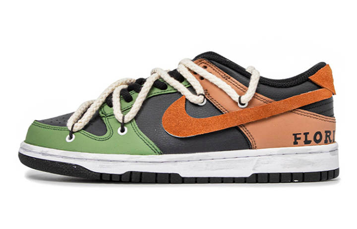 Nike Nike Dunk Slip Resistant Abrasion Resistant Slip Resistant Abrasion Resistant Low top Skateboard Shoes Women's Brown