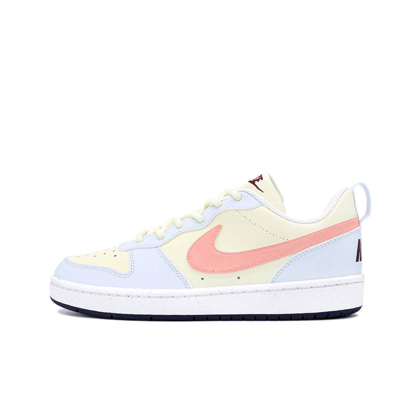 Nike Nike Court Borough Dawn Glow Manufacturing Lightweight And Breathable Low top Skateboard Shoes GS Blue Pink