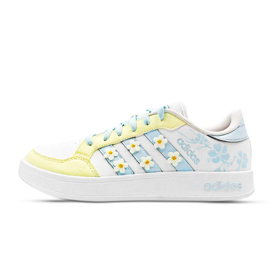 Adidas Adidas Flower Island Sky Synthetic Leather Comfortable Slip Resistant, Abrasion Resistant, Breathable