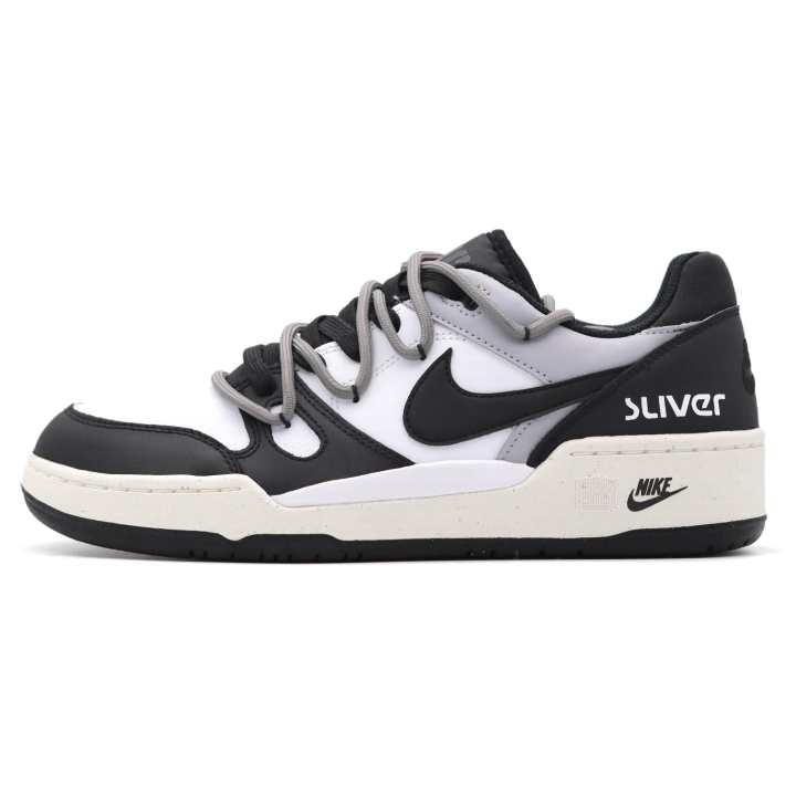 Nike Nike Full Force Gravity Echo Lightweight Low top Skateboard Shoes Men's Black White Gray