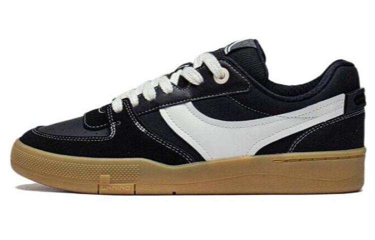 Li-Ning Li Ning Zhengrong 92S Slip Resistant Cushioning Slip Resistant Cushioning Low top Skateboard Shoes Men's Black