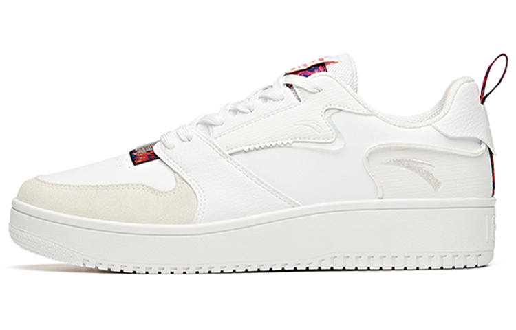 Anta Low top Skateboard Shoes Men's White Red