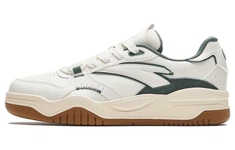 Anta Wave Shoe Slip Resistant Cushioning Low top Skateboard Shoes Women's Ivory White Gray