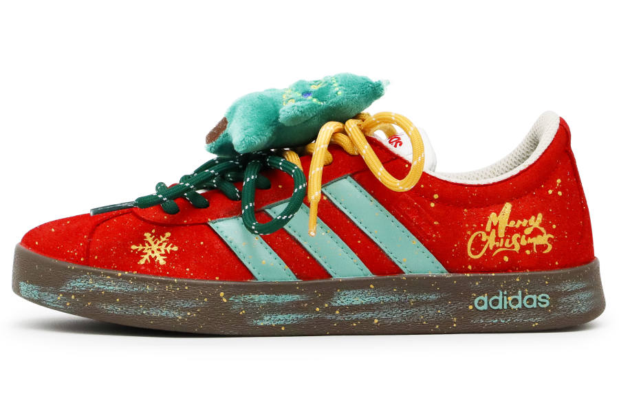 Adidas Adidas VL COURT 2.0 Cushioning, Wear Resistant Skateboard Shoes Unisex Red