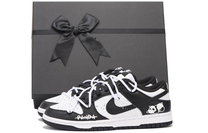 Nike Nike Dunk Leather Coverage Slip Resistant Impact Resistance Abrasion Resistant Low top Skateboard Shoes Men's