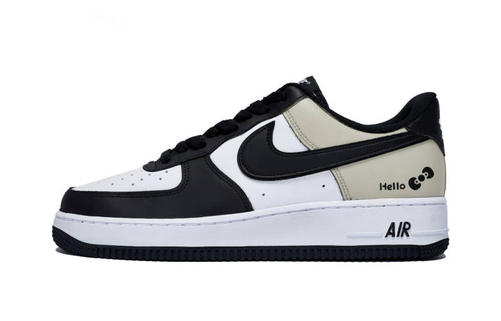 Nike Nike Air Force 1 Spring Temptation Haze Slip Resistant Low top Skateboard Shoes Men's Black White