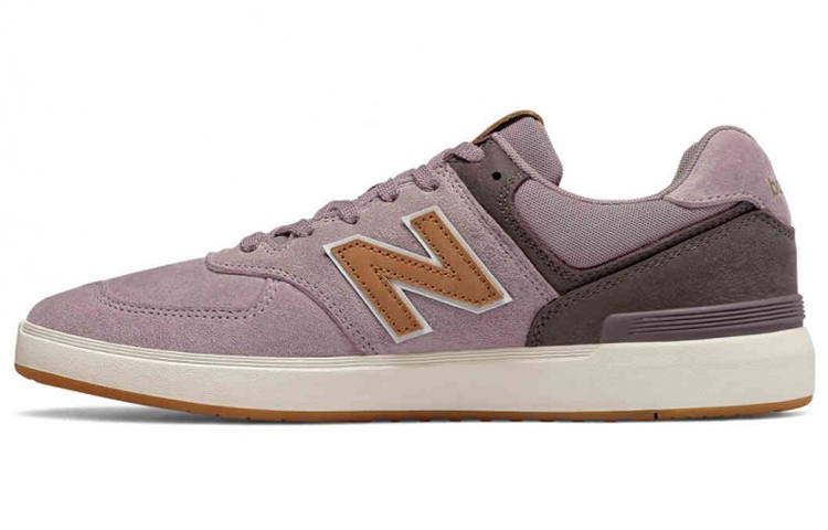 New Balance New Balance NB 574 Skateboard Shoes Men's Low Top Rose Purple/Beige/Orange