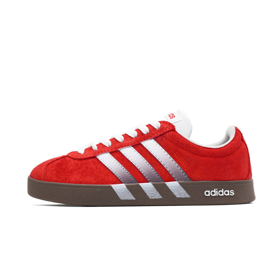 Adidas Adidas VL COURT 2.0 Cool Red Suede Slip Resistant Low top Skateboard Shoes Unisex