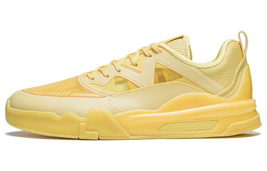 Li-Ning Li Ning LINGTENG Lightweight And Breathable Low top Skateboard Shoes Men's Popcorn Yellow