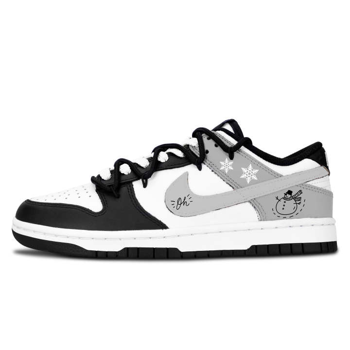 Nike Nike Dunk Black White, Minimalist Style Winter Abrasion Resistant Abrasion Resistant Low top Skateboard Shoes Unisex