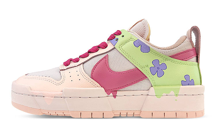 Nike Nike Dunk Disrupt Low top Skateboard Shoes Women's Green Pink
