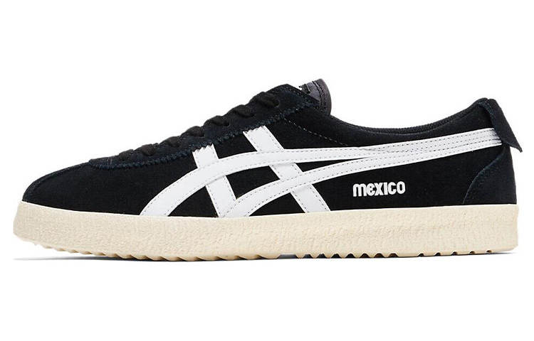 Onitsuka Tiger Mexico Delegation Skate Shoes Unisex Low Top Black White