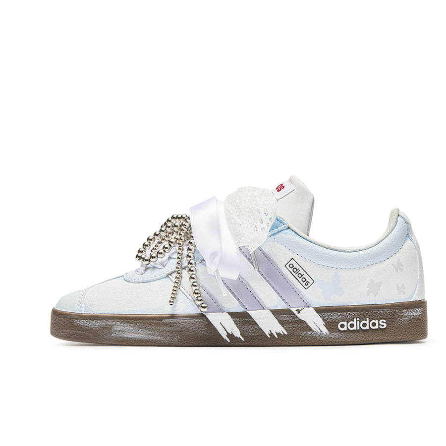 Adidas Neo VL Court 2.0 Butterfly Cushioning Low top Skateboard Shoes Unisex White Brown