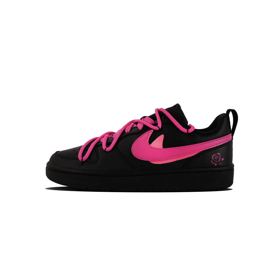 Nike Nike Court Borough Abrasion Resistant Abrasion Resistant Low top Skateboard Shoes Women's Black Pink