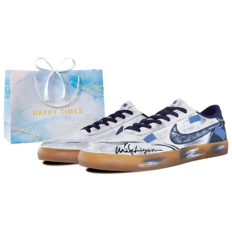 Nike Nike Sb Heritage Vulc Denim Gray Tone, Spacious Space Suede, Leather Abrasion Resistant Abrasion Resistant Low top