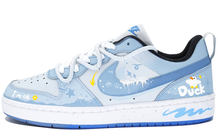 Nike Nike Court Borough None Pear Low top Skateboard Shoes Women's Haze Blue