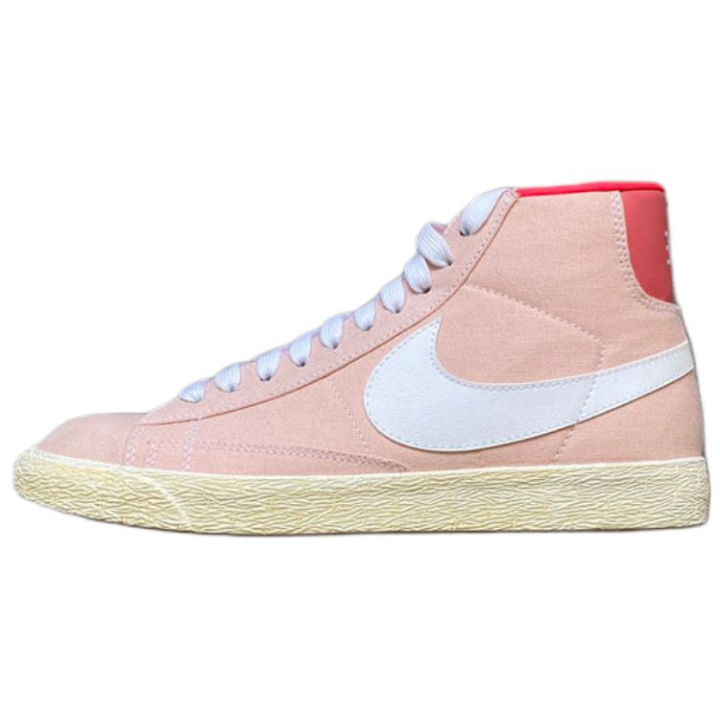 Nike Nike Blazer High Slip Resistant Abrasion Resistant High top Skateboard Shoes Unisex Pink White