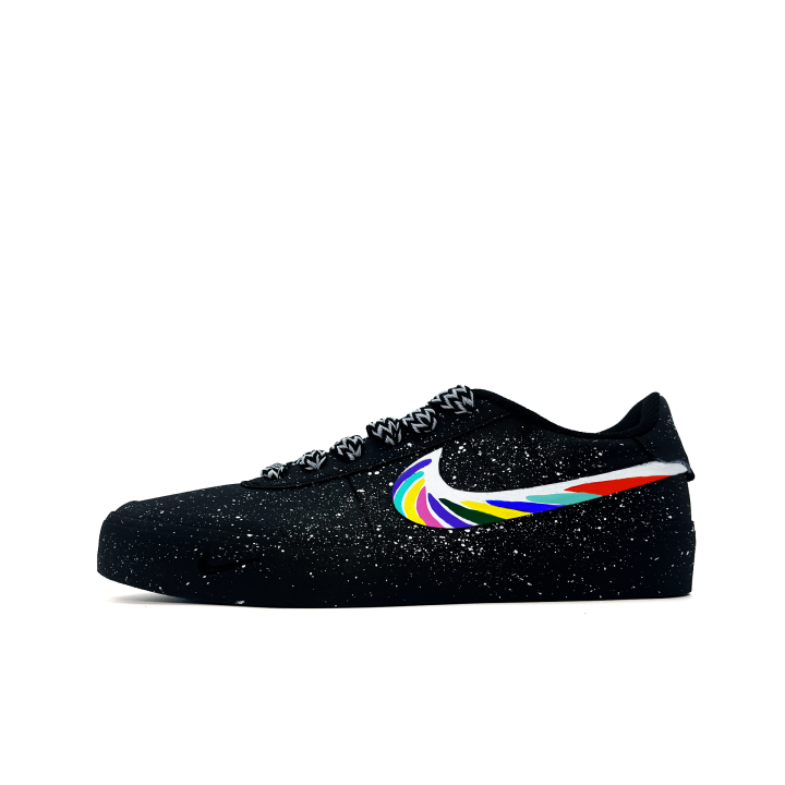 Nike Nike Court Shot Sugar Candy Abrasion Resistant Low top Skateboard Shoes Men's Black