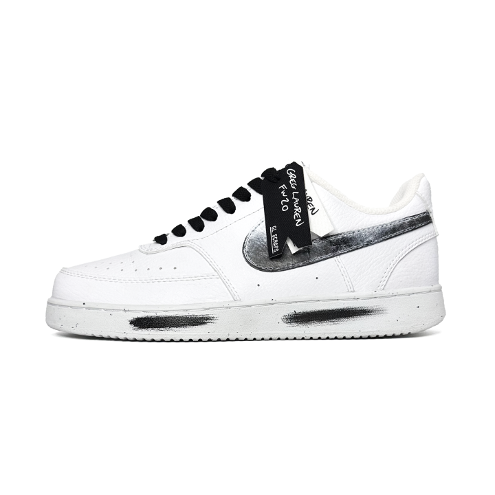 Nike Nike Court Vision 1 Hand Drawn, Vintage Gothic, Streetwear Classic And Versatile Abrasion Resistant Abrasion Resistant