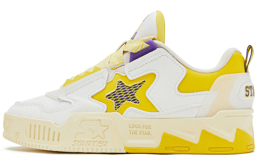 STARTER 2 Sound Wave VOL Collection Skateboard Shoes Women's White Yellow