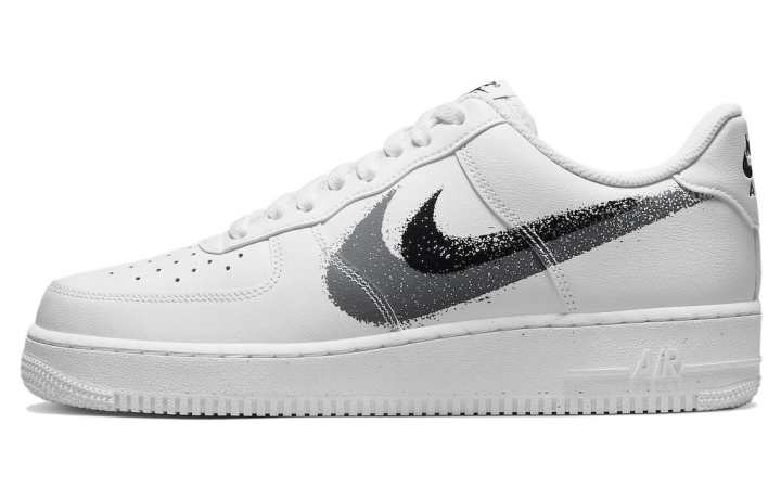 Nike Nike Air Force 1 Low '07 Spray Paint Swoosh White Black Grey
