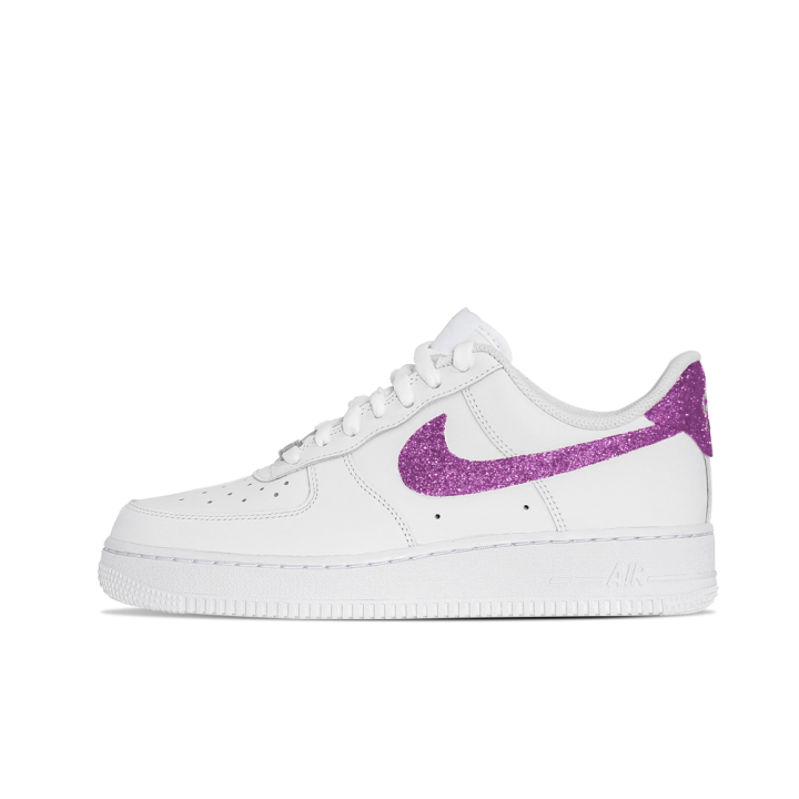 Nike Nike Air Force 1 Abrasion Resistant Low top Skateboard Shoes Unisex White Purple