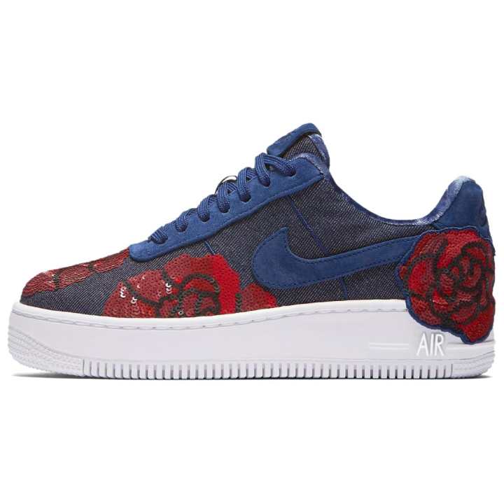Nike Nike Air Force 1 Upstep Low Denim Rose Blue Women's