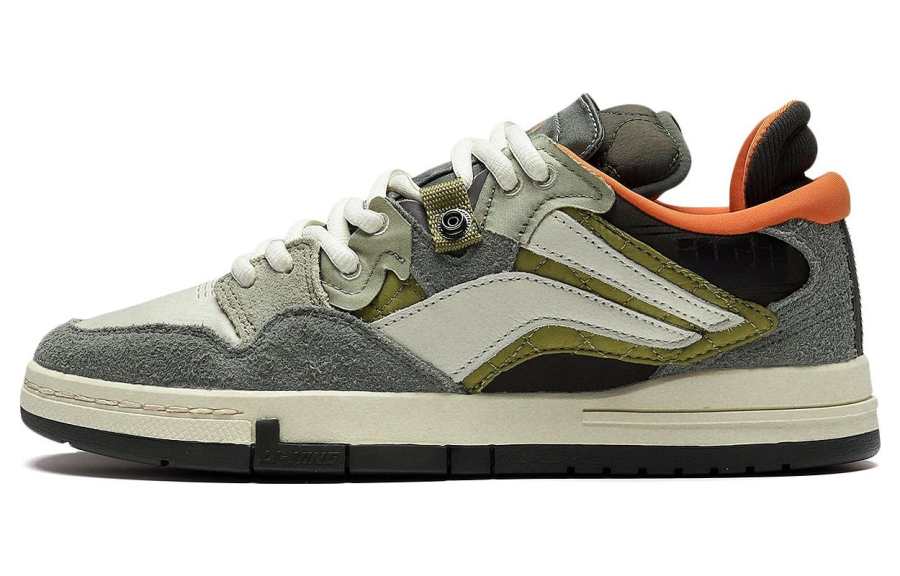 Li-Ning Li Ning Wave PRO Suede, Leather Slip Resistant Abrasion Resistant Lightweight Wear resistant And Lightweight Low top