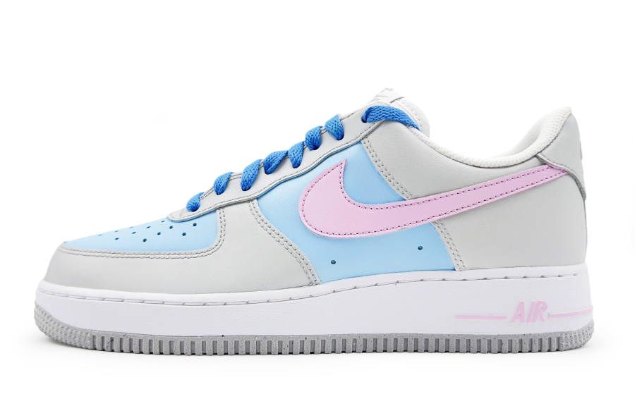 Nike Nike Air Force 1 Abrasion Resistant Low top Skateboard Shoes Men's Gray