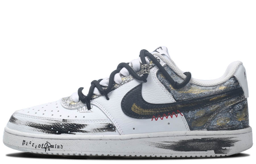 Nike Nike Court Vision 1 Synthetic Leather Balance Lightweight Height Increasing Balance Lightweight Height Increasing