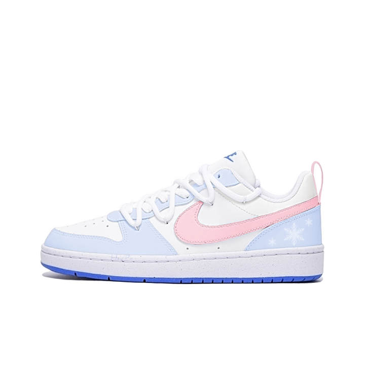 Nike Nike Court Borough Low Half Sugar Milk, Amber Leather Slip Resistant Abrasion Resistant