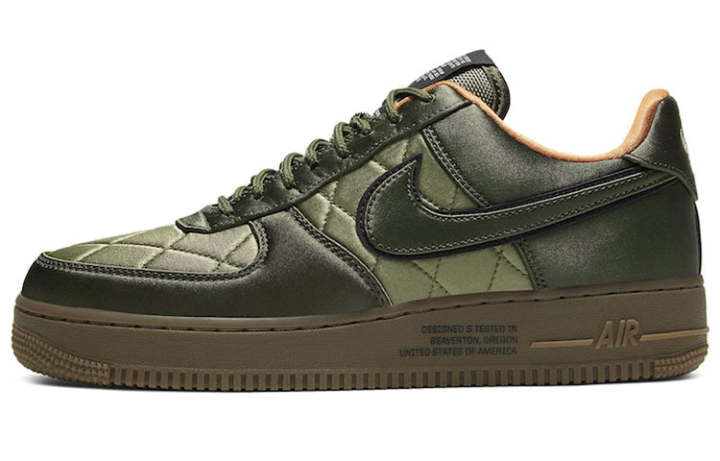 Nike Nike Air Force 1 Low Quilted Satin Pack Cargo Khaki