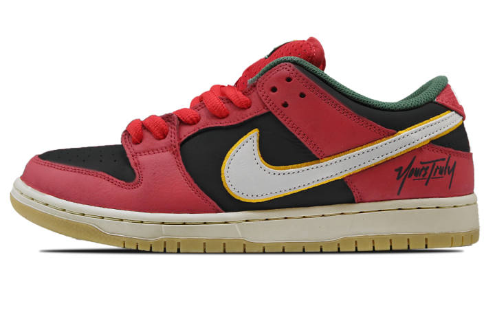 Nike Nike Dunk SB Red Watermelon Coverage Abrasion Resistant, Breathable Low top Skateboard Shoes Men's Red Black