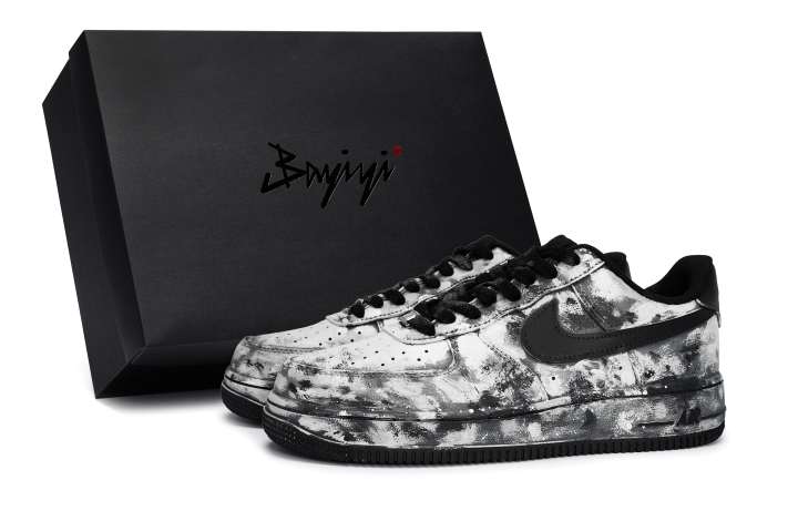 Nike Nike Air Force 1 Slip Resistant Low top Skateboard Shoes Unisex Black White