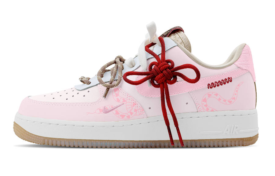 Nike Nike Air Force 1 Slip Resistant Abrasion Resistant Low top Skateboard Shoes Women's Pink