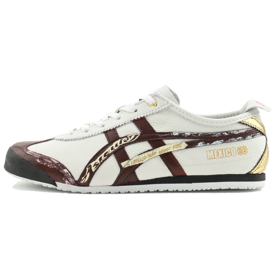 Onitsuka Tiger Mexico 66 Old Messenger Abrasion Resistant Low top Skateboard Shoes Unisex Ecru
