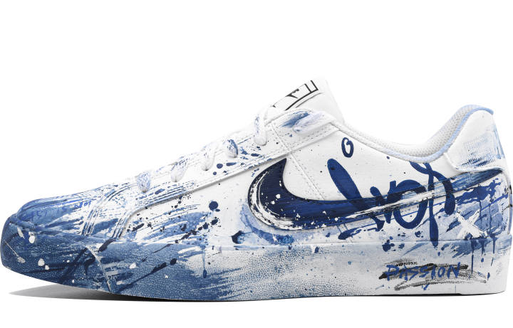 Nike Nike Court Royale Slip Resistant Slip Resistant Low top Skateboard Shoes Unisex Storm Blue