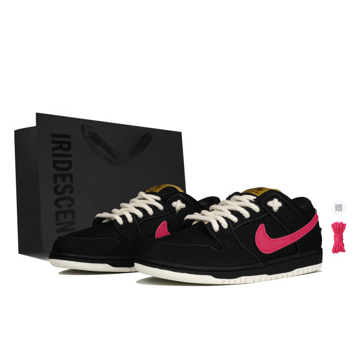 Nike Nike Dunk SB Low top Skateboard Shoes Unisex Black Red
