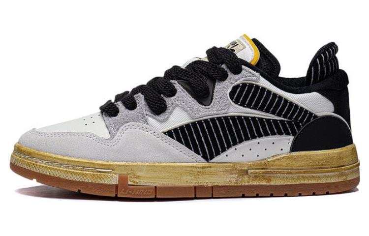 Li-Ning Disney x Li Ning Wave Pro OSWALD Abrasion Resistant Breathable Low top Skateboard Shoes Women's White Black