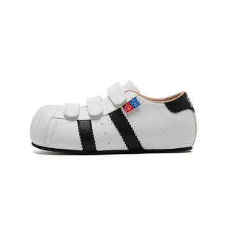 BBIMP Lightweight Height Increasing Low top Skateboard Shoes Unisex White