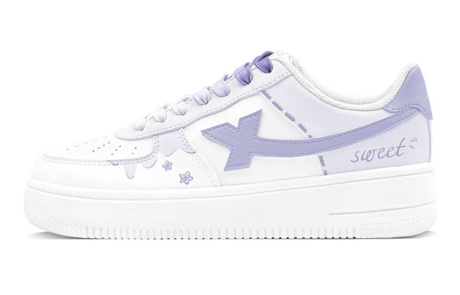 XTEP Air Force 1 Starlight Luna Synthetic Leather Lightweight Breathable Lightweight And Breathable Low top