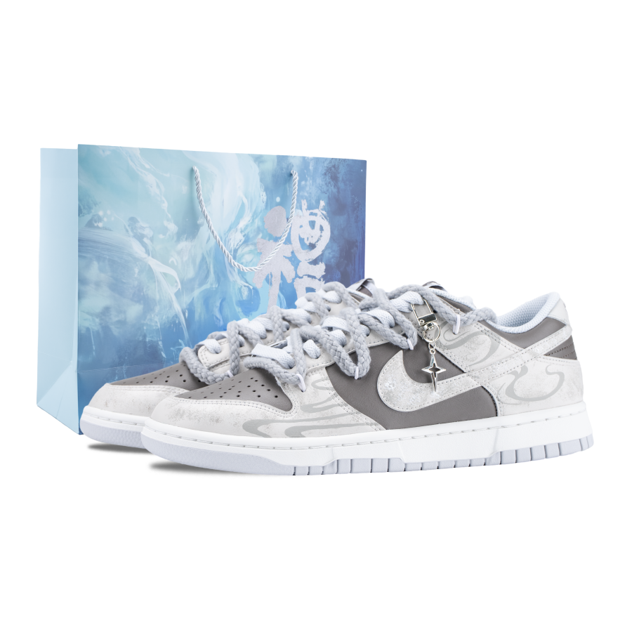Nike Nike Dunk Gray Spirit Bond Abrasion Resistant Low top Skateboard Shoes Unisex Gray Brown